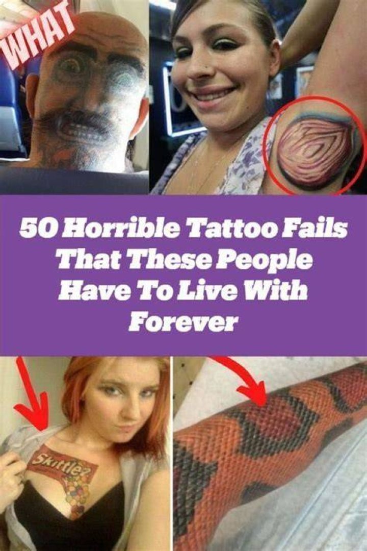 People reckoned the tattoo was a bad idea in the first place