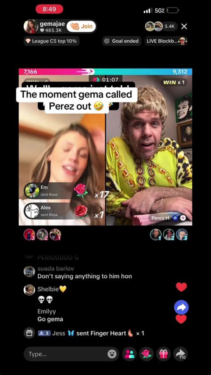 Perez went viral for her celebration