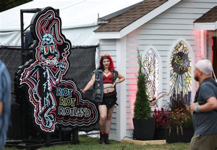 Performers attend Riot Fest at Douglas Park on September 14, 2019