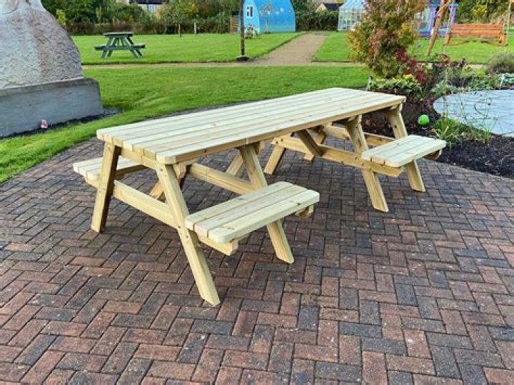 Picnic tables are available 