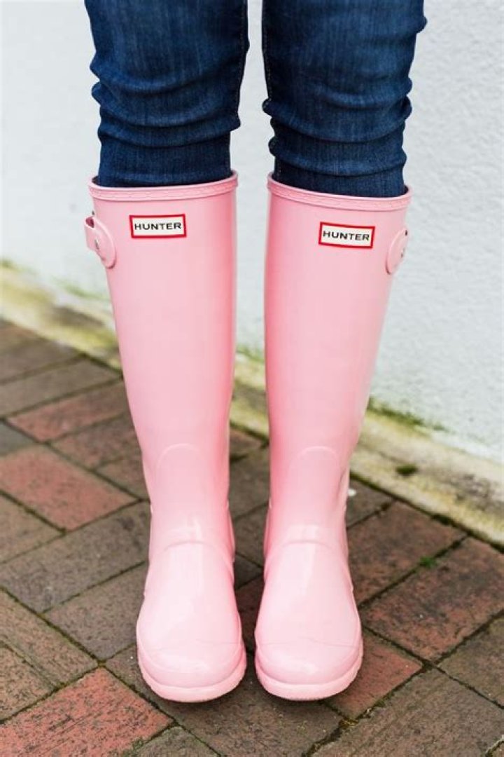 pink Hunter boots