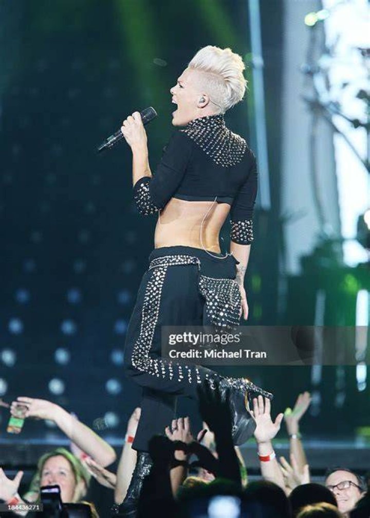 Pink performs onstage at the Summer Carnival 2023 tour at SoFi Stadium on October 5, 2023, in Los Angeles, California