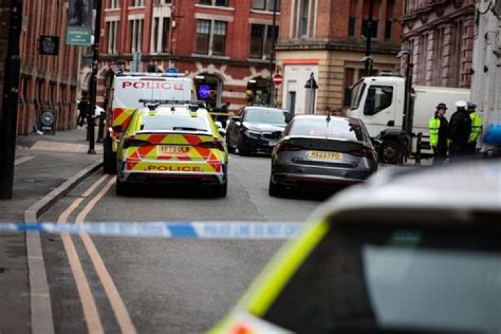 Police rushed to the scene in Bristol this morning