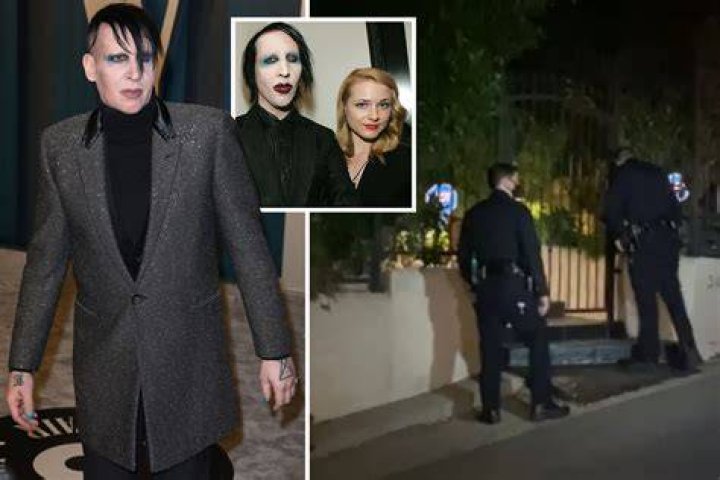Police swarmed Manson's home on Wednesday after the claims against him made headlines