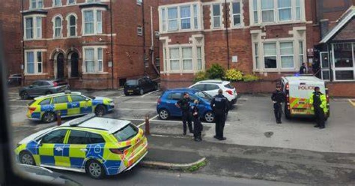 Police were spotted outside the home of Laundrie on Friday