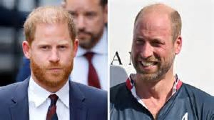  Prince William and Prince Harry tower over their wives