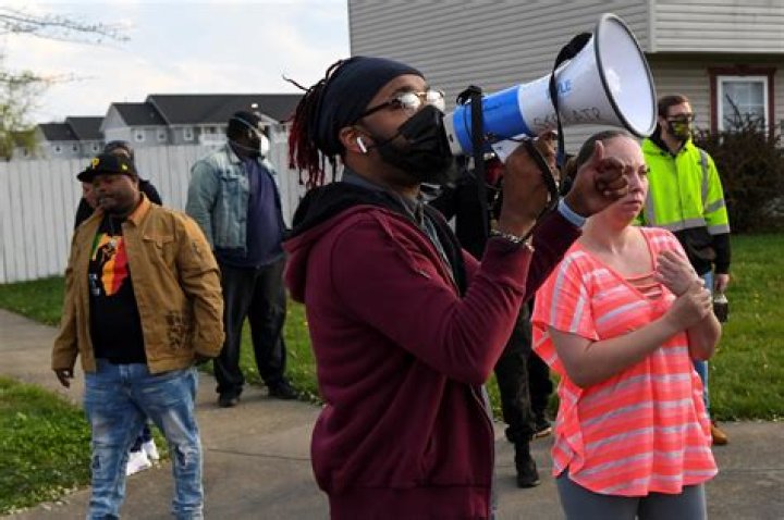 Protestors immediately gathered after word of the police-involved shooting emerged