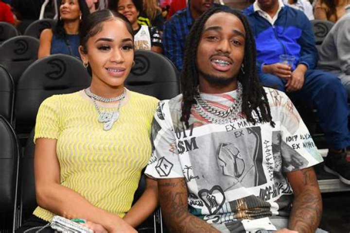 Quavo with his girlfriend Saweetie