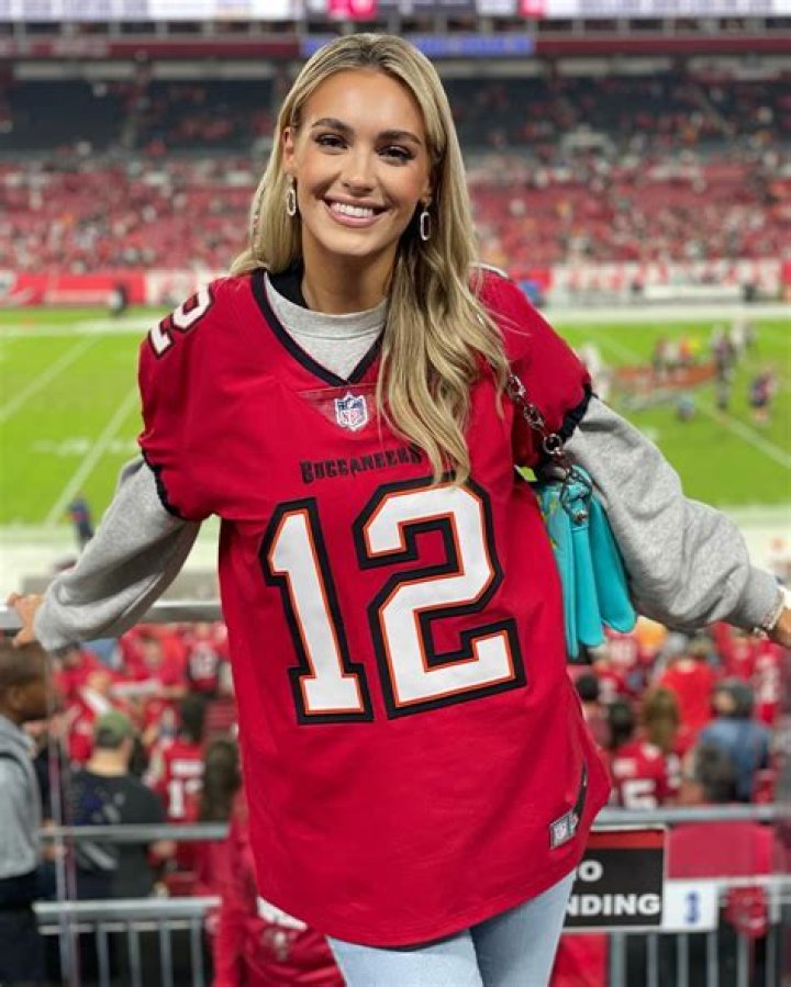 Rajek is an NFL fanatic and shot to fame after she declared her love for Tom Brady last fall