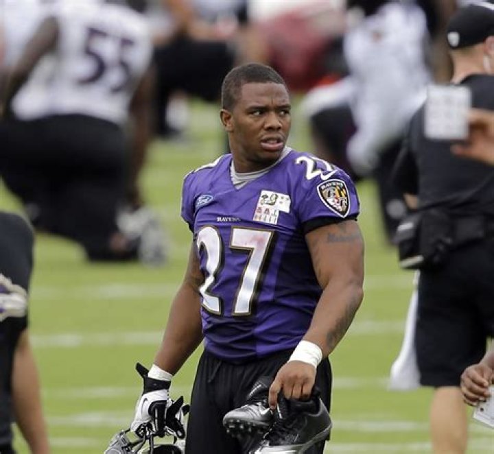 Ray Rice is pictured with Janay Palmer