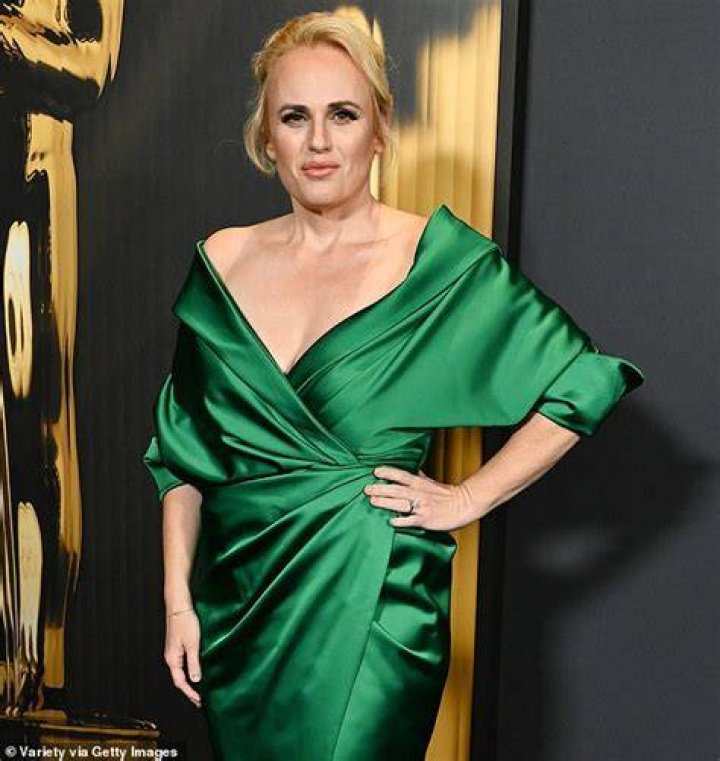 Rebel Wilson posed up a storm in a plunging swimsuit