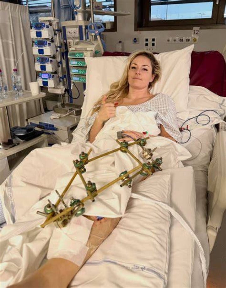 Retired skier Vonn warned her fans that the video shows "gross content"