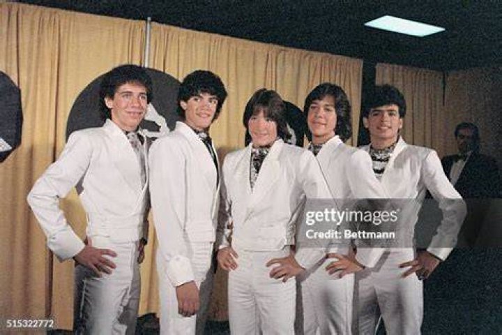 Ricky Melendez, Charlie Masso, Roy Rosello, Rey Reyes, and Robi Rosa of Menudo at the 1984 Grammy Awards