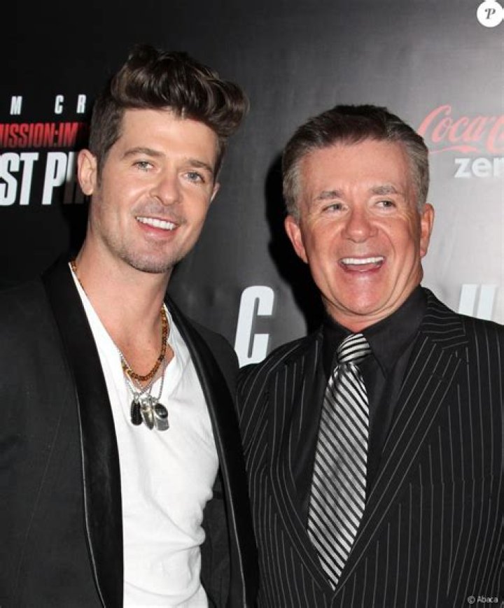 Robin Thicke and Alan Thicke
