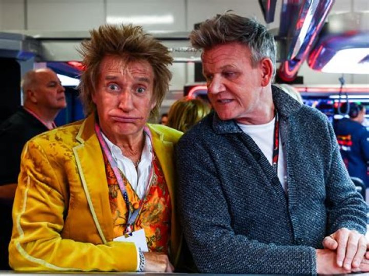 Rod Stewart and Gordon Ramsay were guests of Red Bull