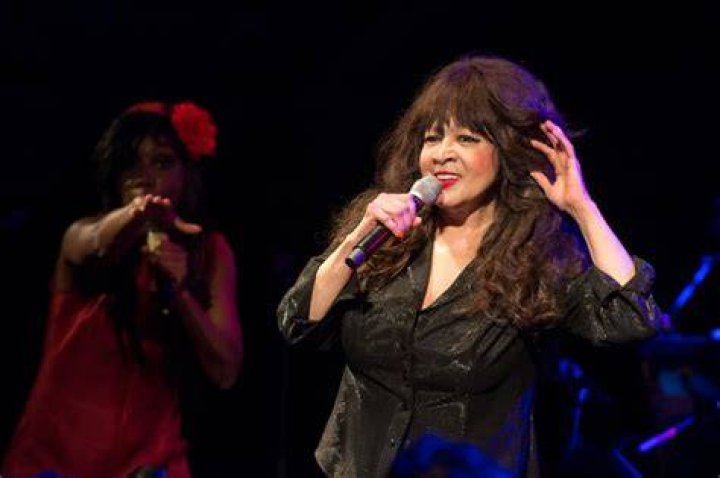 Ronnie Spector performs on stage in 2018