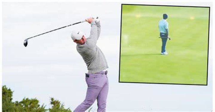 Rory McIlroy was left fuming with a poor shot on the 18th