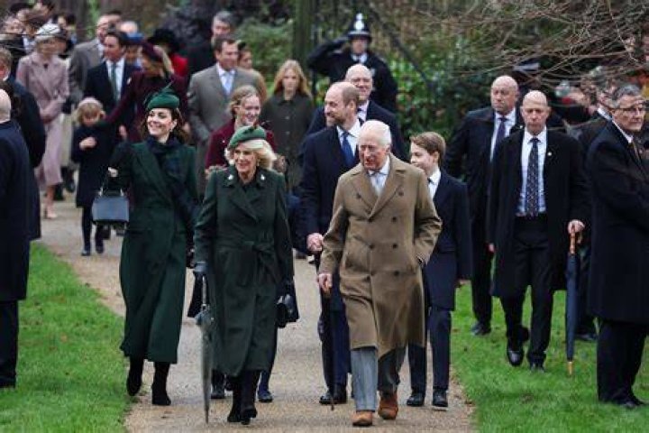 Royals attending on Christmas Day in 2018 attending church in Sandringham.
