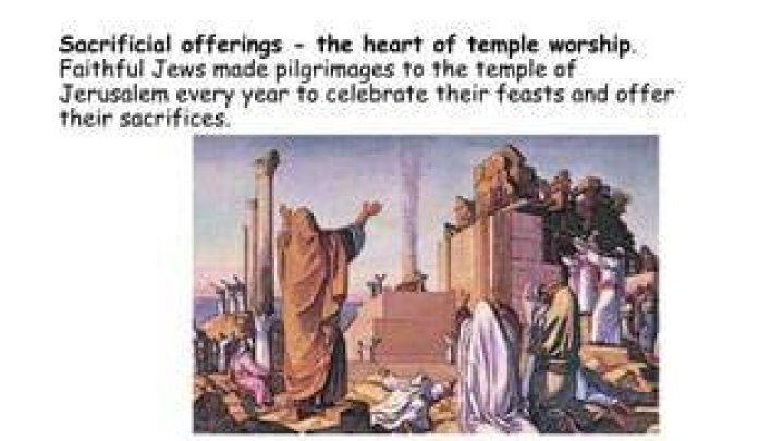 Sacrifices and feasts likely happened inside the temple