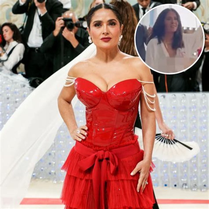 Salma Hayek Wardrobe Malfunction full dress