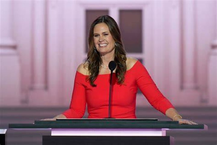 Sarah Huckabee Sanders served as Donald Trump's White House Press Secretary