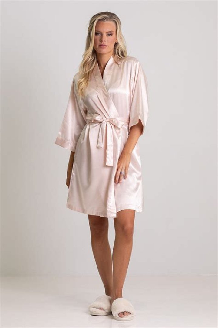 satin bridesmaid robe
