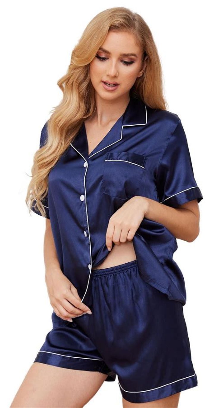 satin pajama set