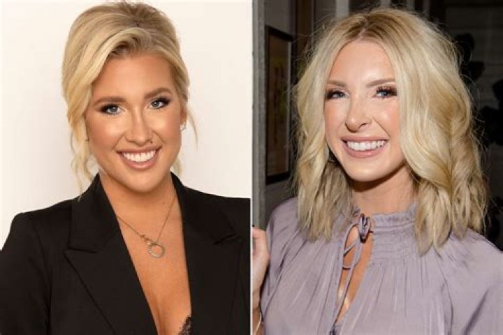 Savannah and Lindsie Chrisley pictured together on the set of Chrisley Knows Best