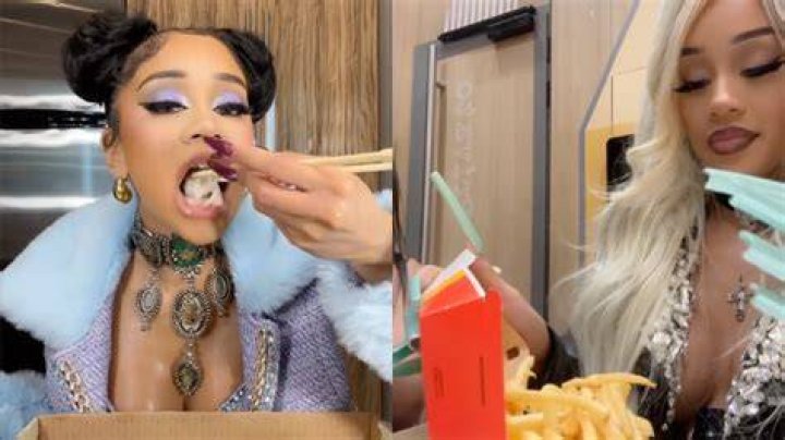 Saweetie showed off her hip cutouts on the steps in a shimmering sequel dress