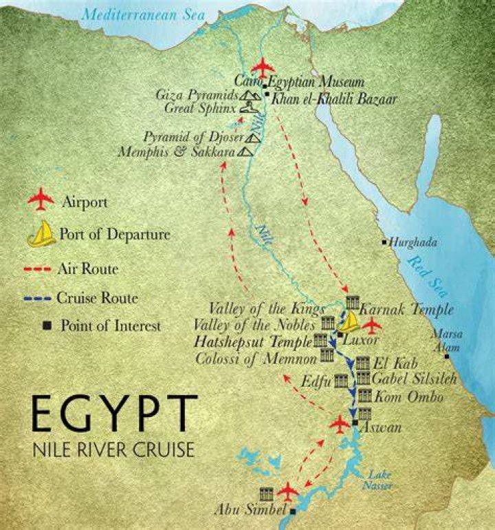 Second stop Egypt &mdash; where a taxi took him to the Pyramids and the Sphinx