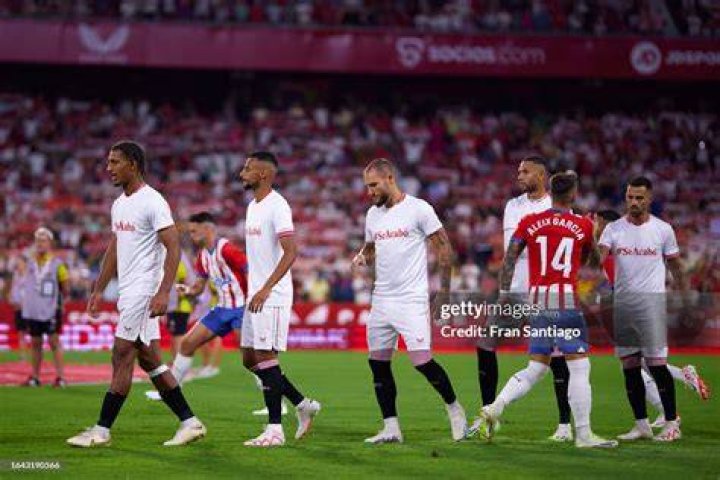 Sevilla players wore t-shirts of support for the footballer