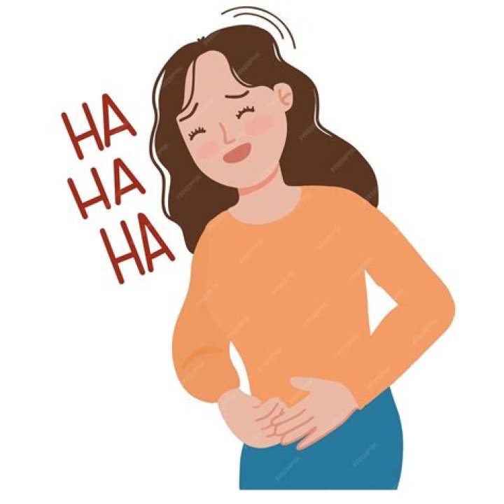 She burst out laughing at some risque innuendos