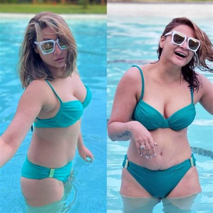 She flaunts her body as she dances after beating Charlotte Flair