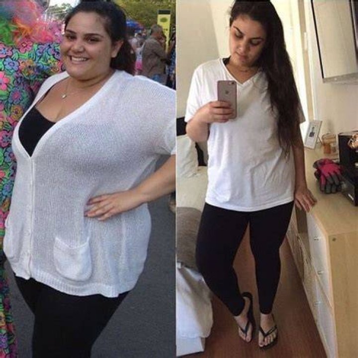 She had gained 25kgs (55lbs) with both