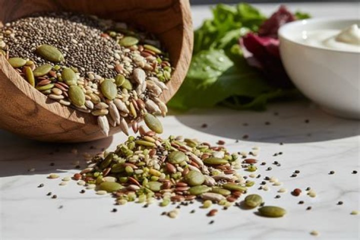 She recommended the seeds-and-grains crispbread topped with dip and everything but the bagel seasoning