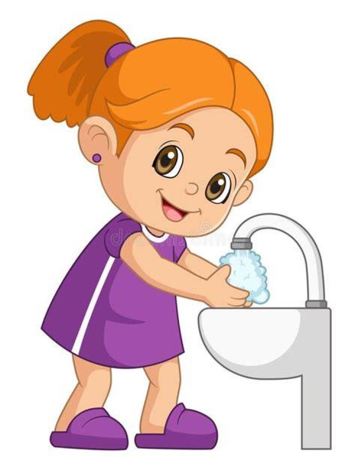 She started with washing her hair