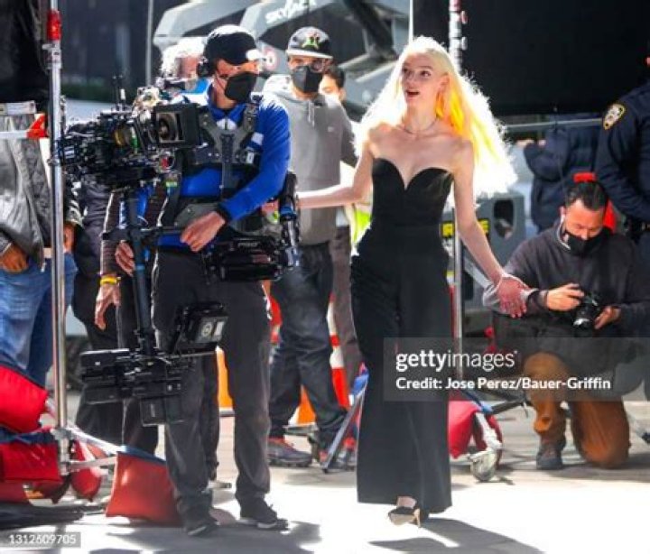 She was filming a commercial for Coach