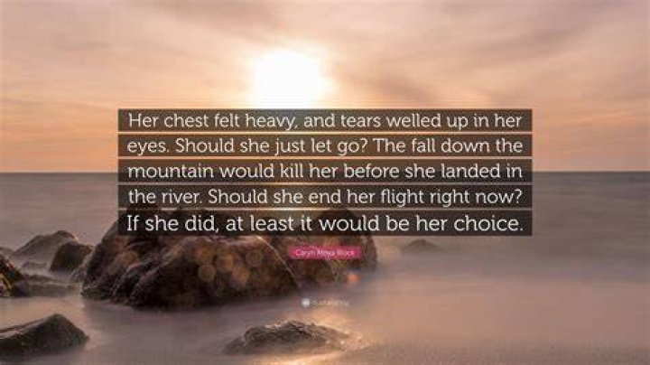 She welled up as she got to the room