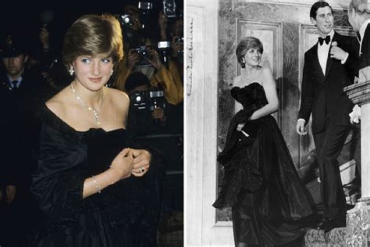 She wore a black gown and posed with flowers