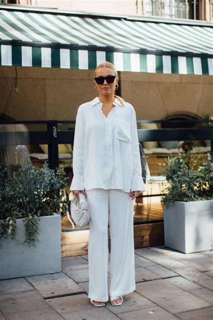 She wore an all white jumpsuit for the occasion