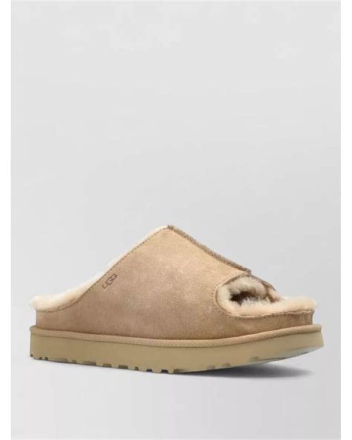 shearling Ugg slides