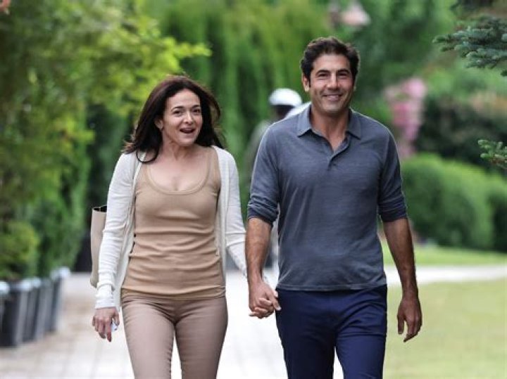 Sheryl Sandberg and Tom Bernthal in Idaho on July 06, 2021