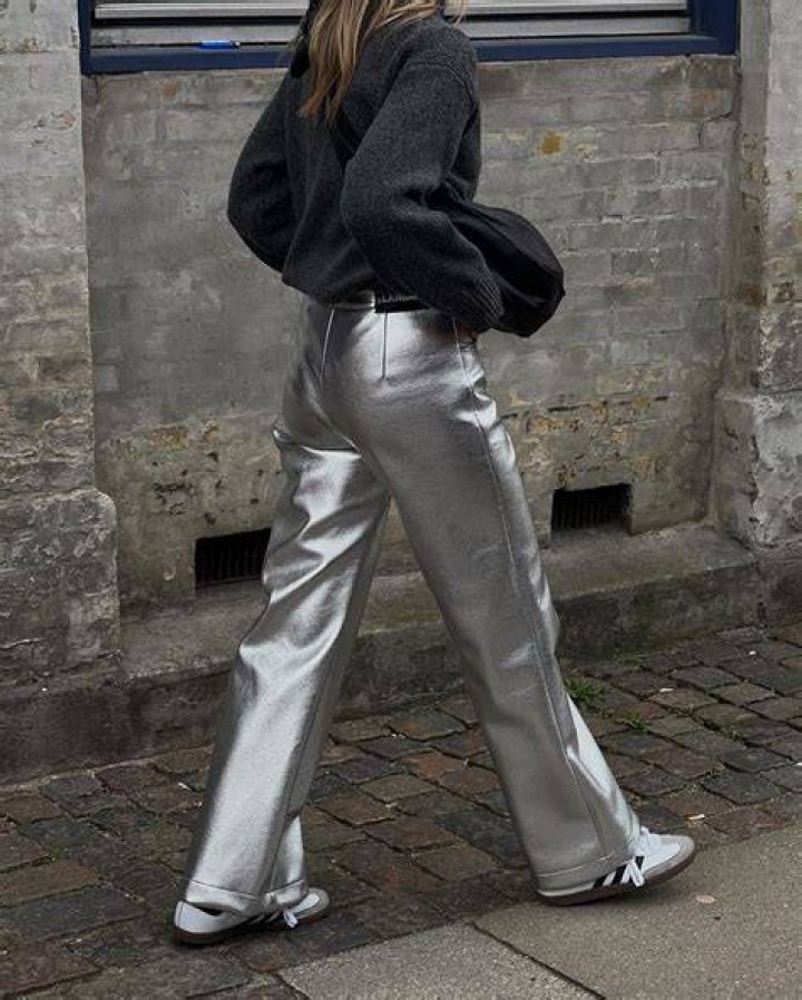 Silver trousers have been all the rage this year, these ones from F&F are only &pound;22.50