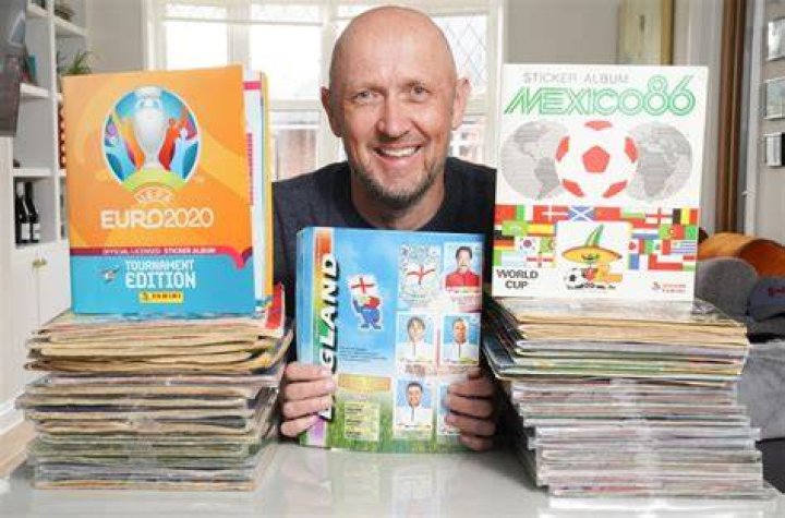 Simon Livermore has finally got his huge sticker album collection up to date