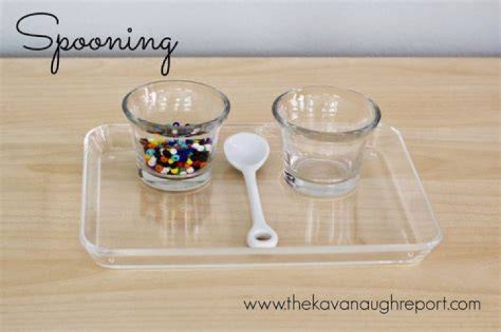 Simply spoon the beads into the jar and you are ready to go
