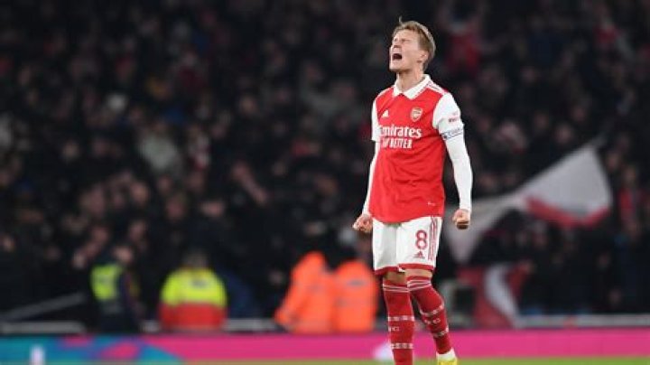Skipper Martin Odegaard was Arsenal's best player of the night