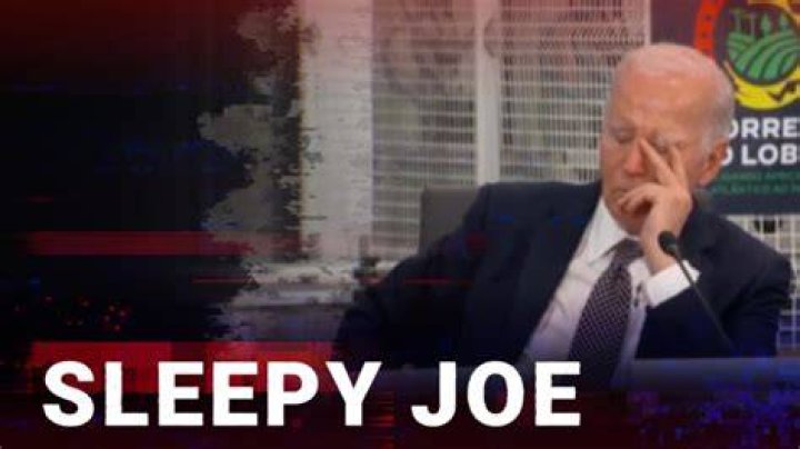 Sleepy Joe Biden was having difficulty answering a question in words that people might understand