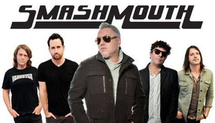 Smash Mouth's original lineup from left to right: Paul De Lisle, Kevin Coleman, Steve Harwell, and Greg Camp