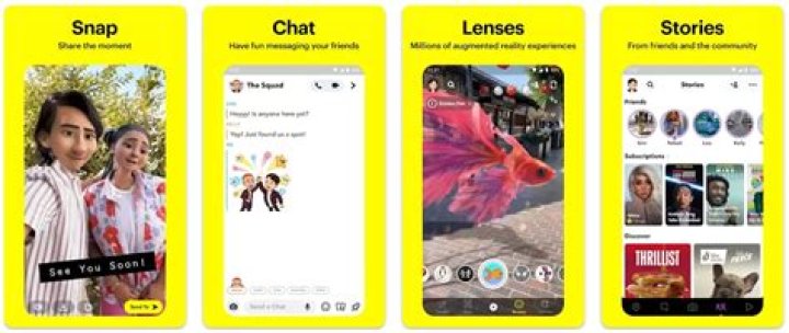  Snapchat allows users to send photos back and forth