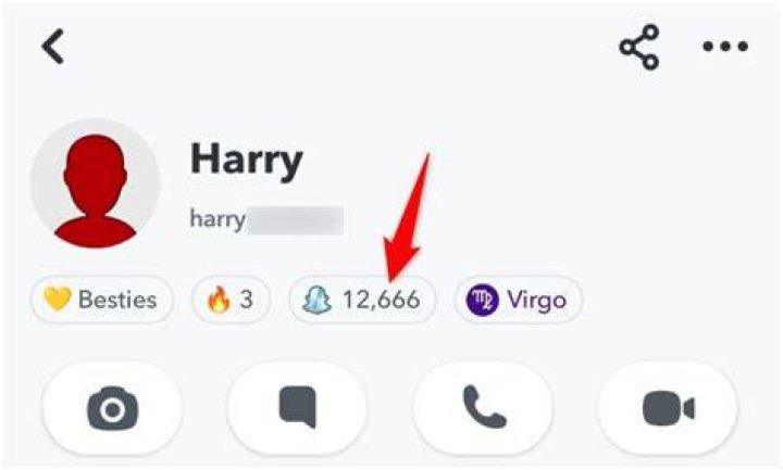  Snapscores are located at the top of a user's profile